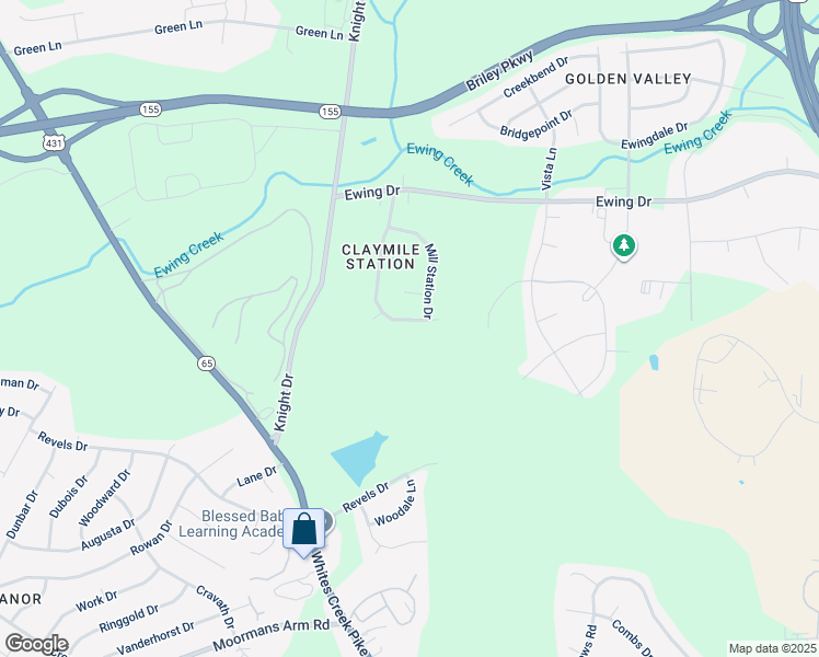map of restaurants, bars, coffee shops, grocery stores, and more near 3009 Claymille Boulevard in Nashville