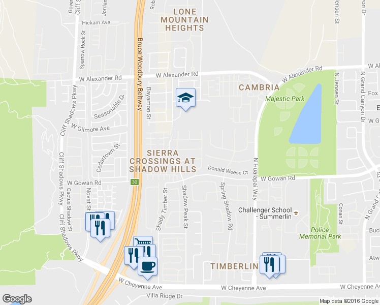 map of restaurants, bars, coffee shops, grocery stores, and more near 10328 William Forte Avenue in Las Vegas