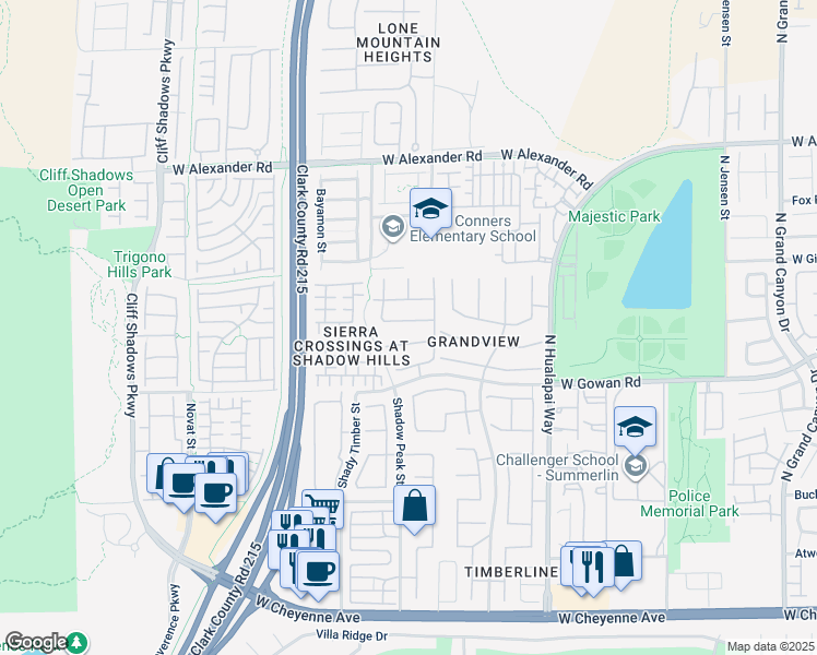 map of restaurants, bars, coffee shops, grocery stores, and more near 10328 William Forte Avenue in Las Vegas