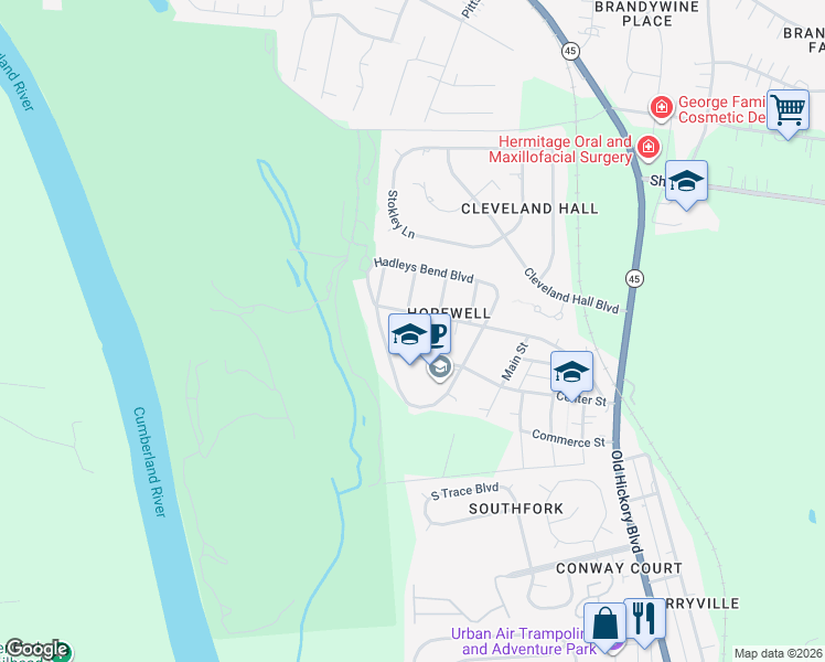 map of restaurants, bars, coffee shops, grocery stores, and more near 4021 University Avenue in Nashville