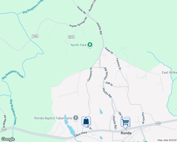 map of restaurants, bars, coffee shops, grocery stores, and more near 779 Cemetery Street in Ronda