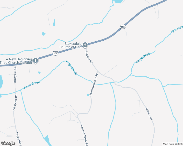 map of restaurants, bars, coffee shops, grocery stores, and more near 7799 Pearman Quarry Road in Kernersville