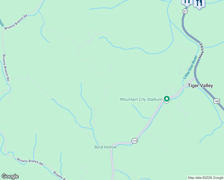 map of restaurants, bars, coffee shops, grocery stores, and more near 206 Simerly Creek Road in Hampton