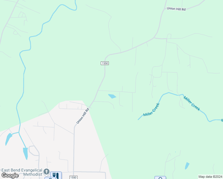 map of restaurants, bars, coffee shops, grocery stores, and more near 3544 Union Hill Road in East Bend