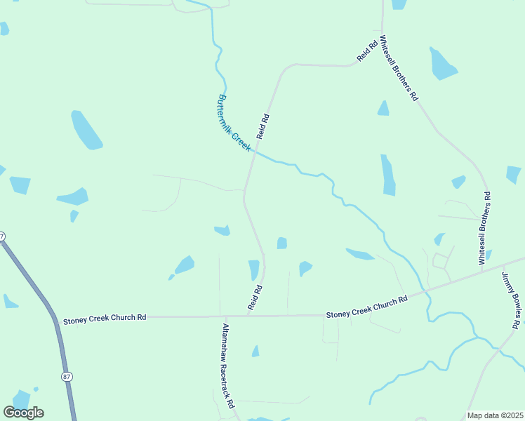 map of restaurants, bars, coffee shops, grocery stores, and more near 4565 Reid Road in Elon