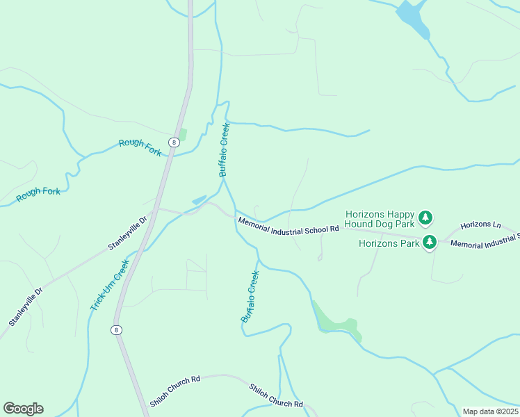 map of restaurants, bars, coffee shops, grocery stores, and more near 2175 Memorial Industrial School Road in Rural Hall