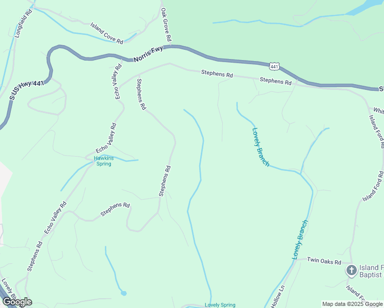 map of restaurants, bars, coffee shops, grocery stores, and more near 538 Stephens Road in Rocky Top