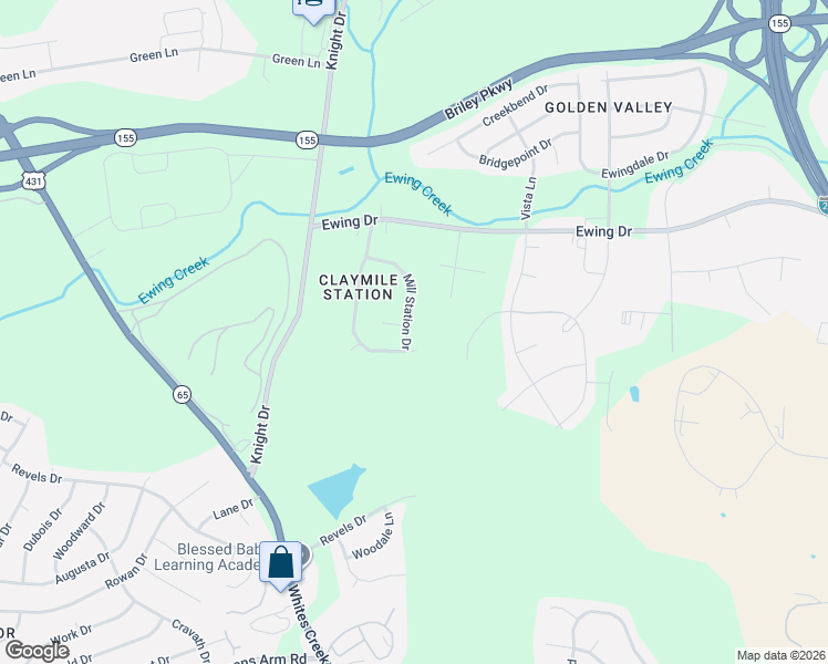 map of restaurants, bars, coffee shops, grocery stores, and more near 3009 Claymille Boulevard in Nashville