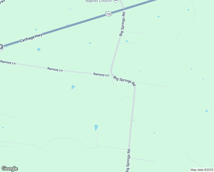 map of restaurants, bars, coffee shops, grocery stores, and more near 3890 Big Springs Road in Lebanon