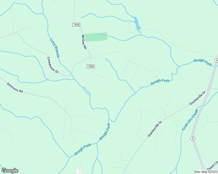 map of restaurants, bars, coffee shops, grocery stores, and more near 7471 McGee Road in Rural Hall