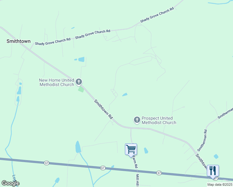 map of restaurants, bars, coffee shops, grocery stores, and more near 3137 Smithtown Rd in East Bend