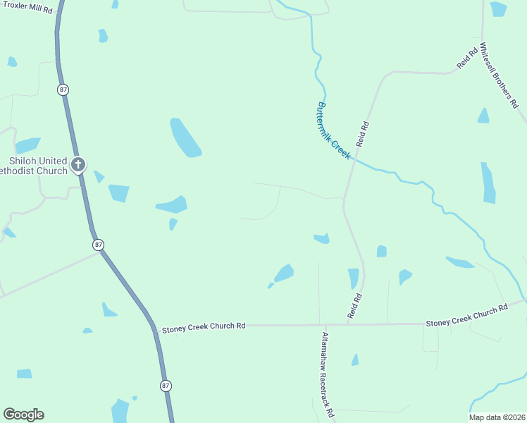 map of restaurants, bars, coffee shops, grocery stores, and more near 4537 Southmeadow Ct in Elon