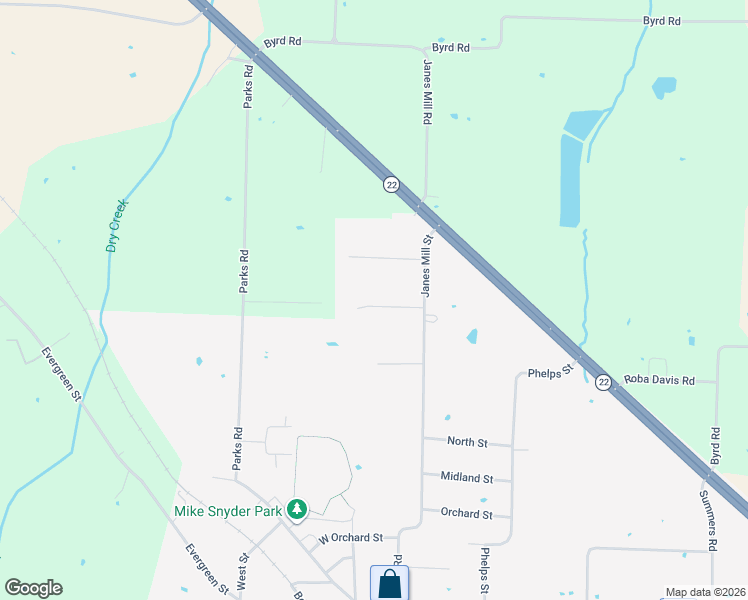 map of restaurants, bars, coffee shops, grocery stores, and more near 116 Magnolia Drive in Gleason