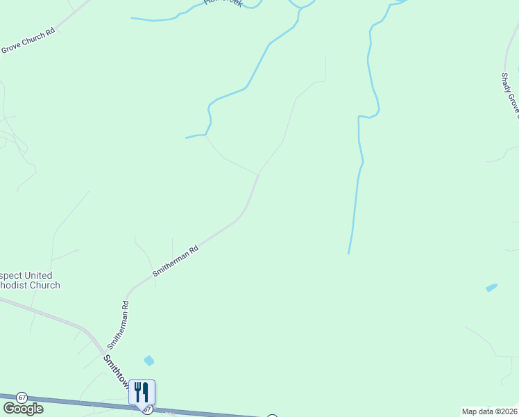 map of restaurants, bars, coffee shops, grocery stores, and more near 3700 Smitherman Road in East Bend