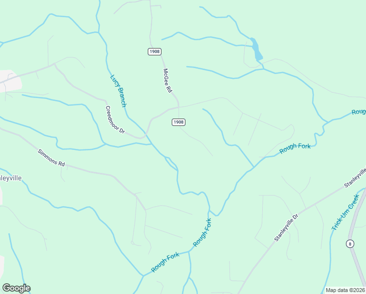 map of restaurants, bars, coffee shops, grocery stores, and more near 7511 McGee Road in Rural Hall