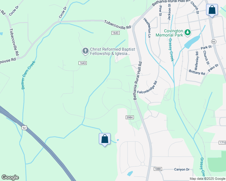 map of restaurants, bars, coffee shops, grocery stores, and more near 1068 Spruce Garden Drive in Rural Hall