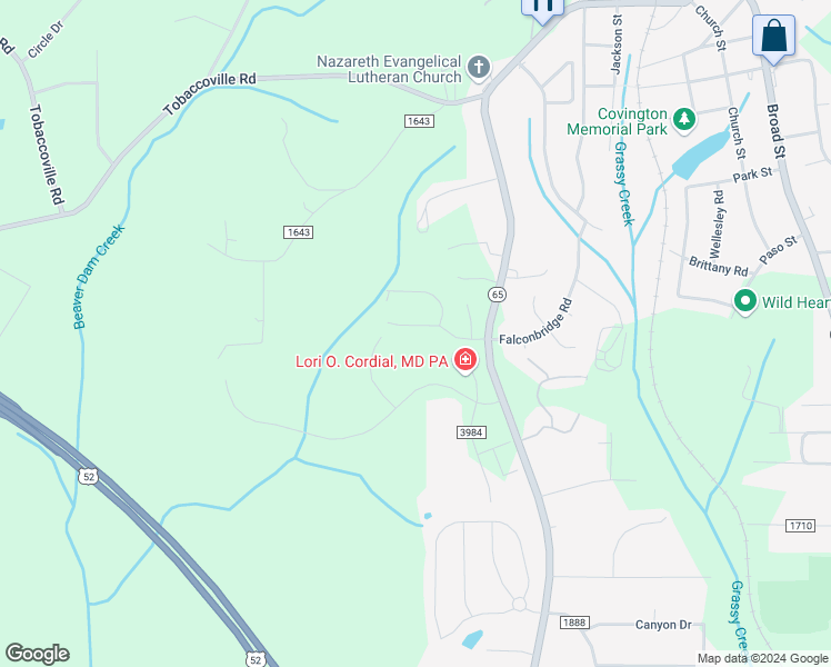 map of restaurants, bars, coffee shops, grocery stores, and more near 1062 Spruce Garden Drive in Rural Hall