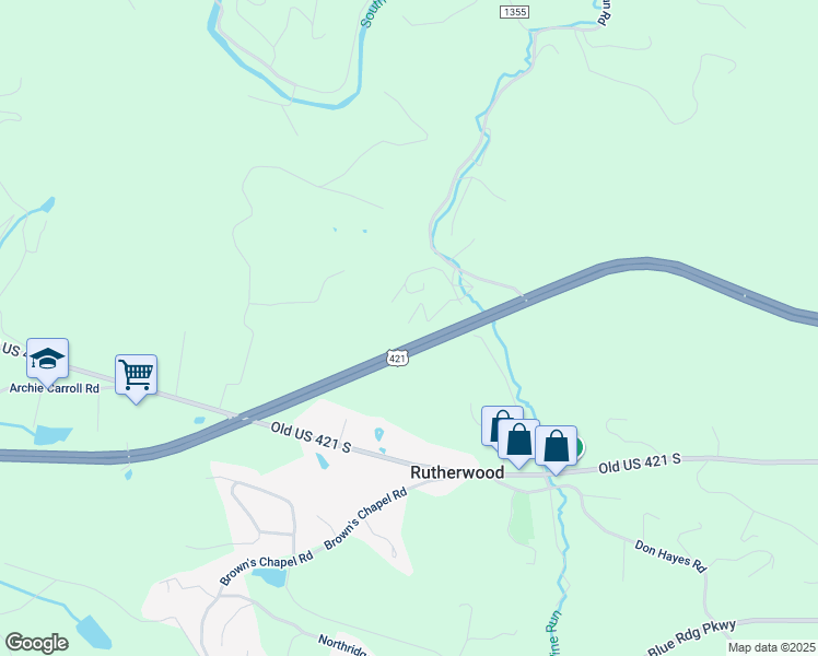 map of restaurants, bars, coffee shops, grocery stores, and more near 364 May Apple Way in Boone