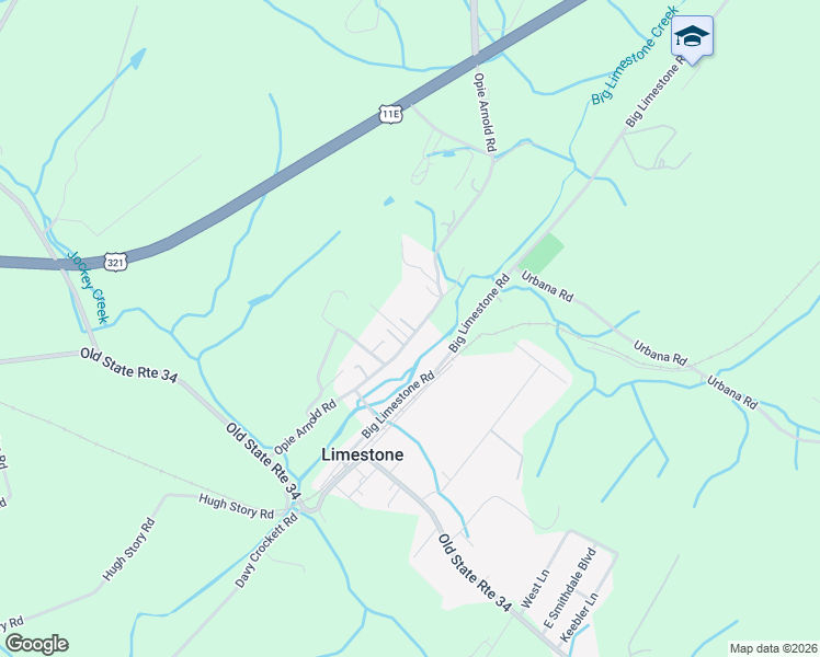 map of restaurants, bars, coffee shops, grocery stores, and more near 200-298 Opie Arnold Road in Limestone