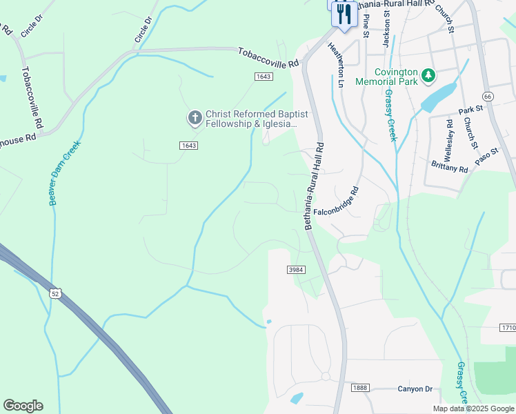 map of restaurants, bars, coffee shops, grocery stores, and more near 1068 Spruce Garden Drive in Rural Hall