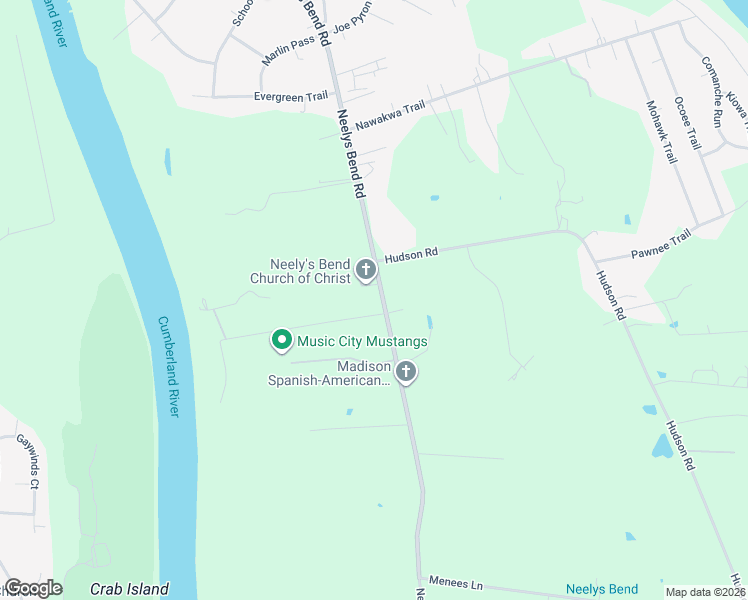 map of restaurants, bars, coffee shops, grocery stores, and more near 1513 Neelys Bend Road in Nashville