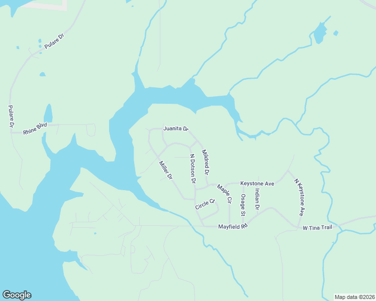 map of restaurants, bars, coffee shops, grocery stores, and more near 370 North Dotson Drive in Sand Springs