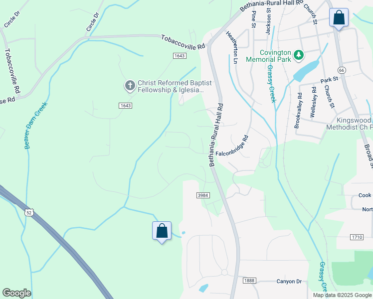 map of restaurants, bars, coffee shops, grocery stores, and more near 1044 Spruce Garden Drive in Rural Hall