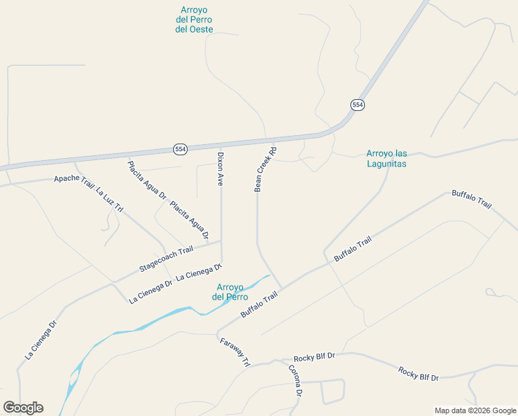 map of restaurants, bars, coffee shops, grocery stores, and more near Bean Creek Road in Medanales