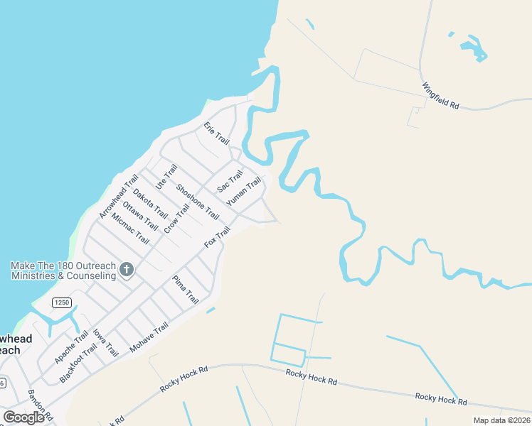 map of restaurants, bars, coffee shops, grocery stores, and more near 304-306 Kaw Trail in Edenton