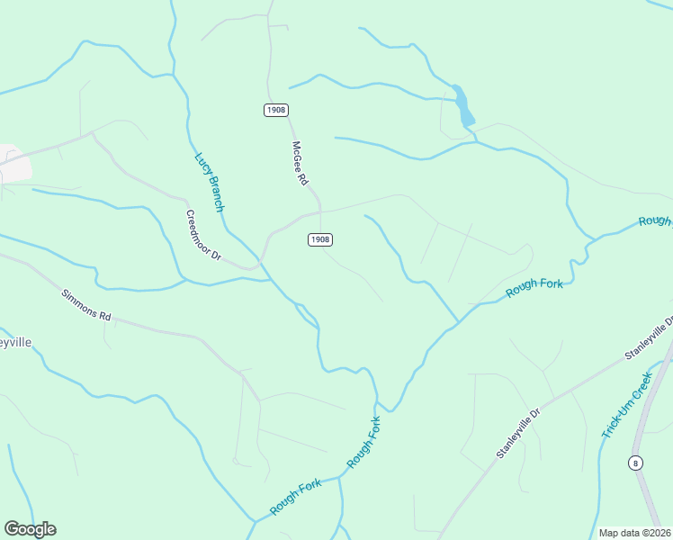 map of restaurants, bars, coffee shops, grocery stores, and more near 7511 McGee Road in Rural Hall