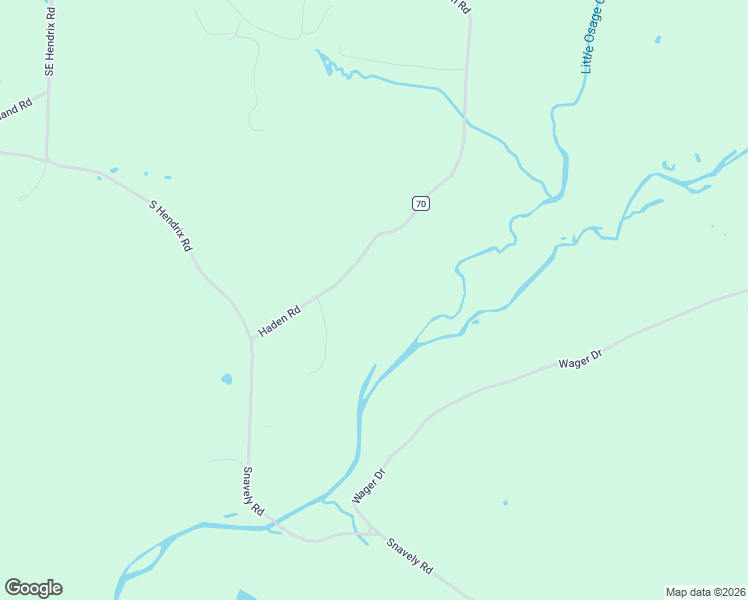 map of restaurants, bars, coffee shops, grocery stores, and more near 13521 Haden Road in Bentonville