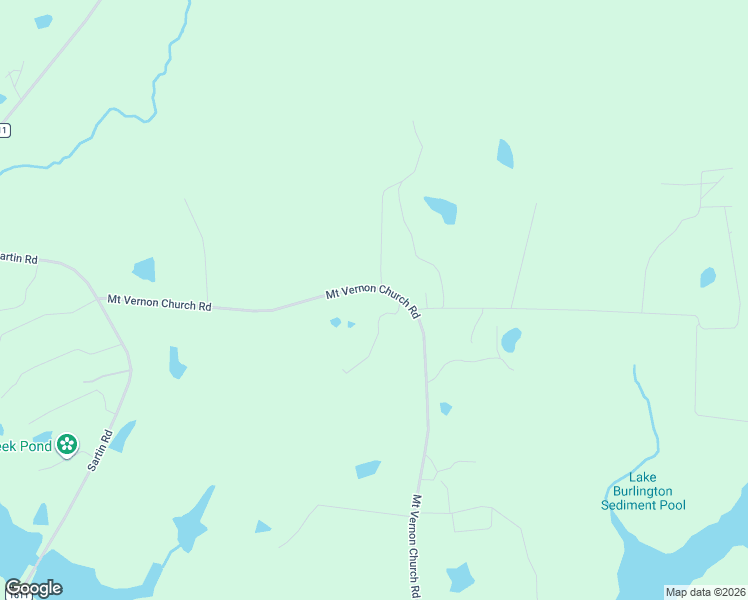 map of restaurants, bars, coffee shops, grocery stores, and more near 5465-5623 Mount Vernon Church Road in Burlington