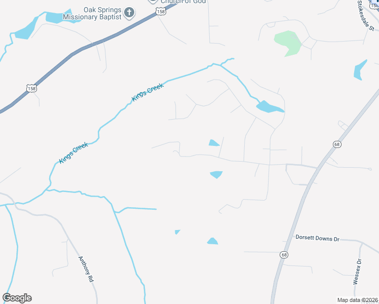 map of restaurants, bars, coffee shops, grocery stores, and more near 8365 Prince Edward Road in Stokesdale