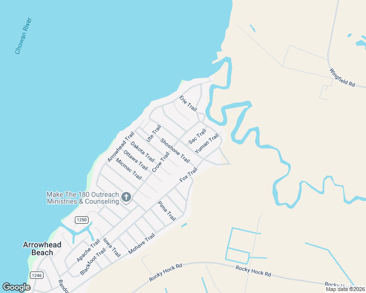 map of restaurants, bars, coffee shops, grocery stores, and more near 1511 Sac Trail in Edenton