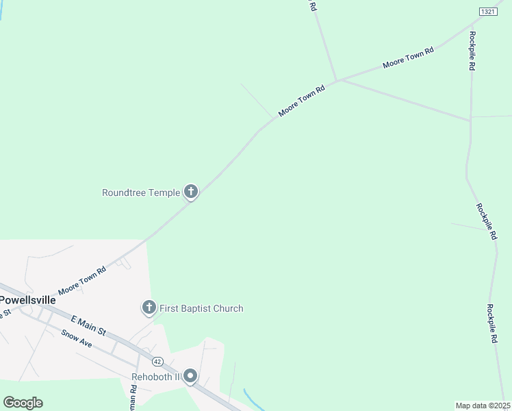 map of restaurants, bars, coffee shops, grocery stores, and more near Moore Town Road in Colerain