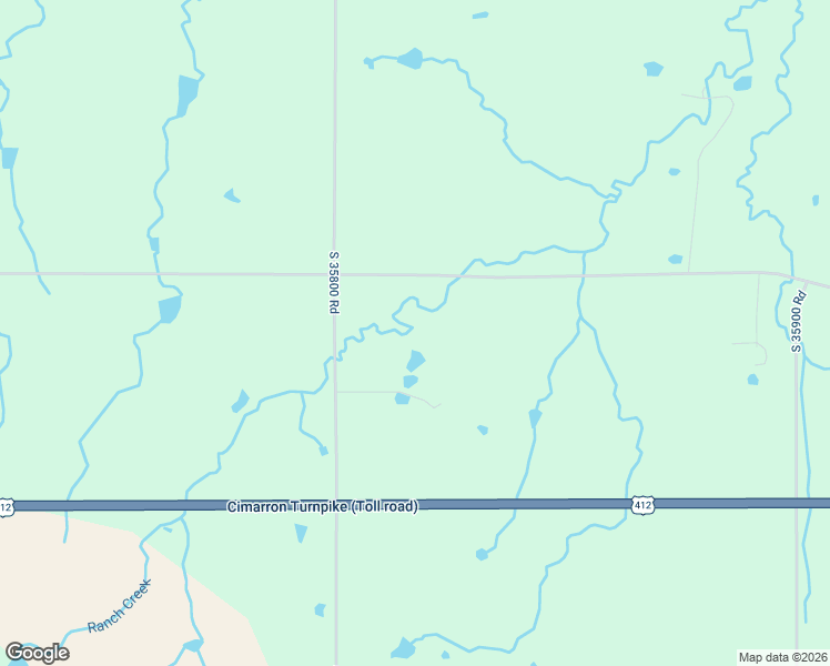 map of restaurants, bars, coffee shops, grocery stores, and more near 358170 East 5400 Road in Jennings