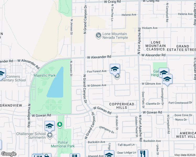 map of restaurants, bars, coffee shops, grocery stores, and more near 9629 Cherry Canyon Avenue in Las Vegas