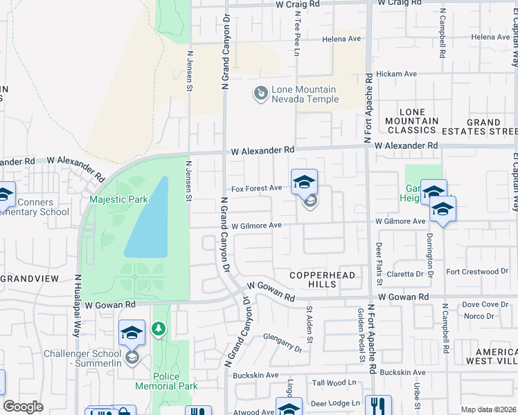map of restaurants, bars, coffee shops, grocery stores, and more near 9629 Cherry Canyon Avenue in Las Vegas