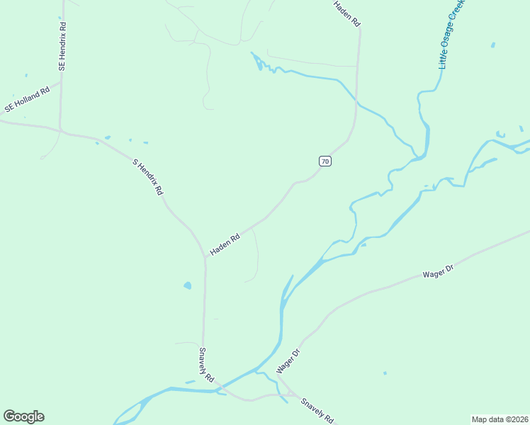 map of restaurants, bars, coffee shops, grocery stores, and more near 13501 Haden Road in Bentonville