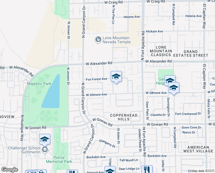 map of restaurants, bars, coffee shops, grocery stores, and more near 9521 Country Wine Court in Las Vegas