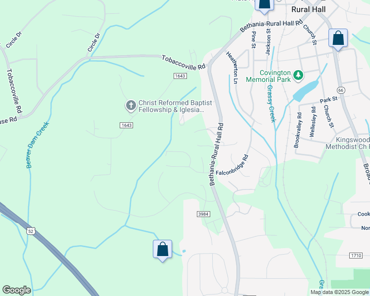 map of restaurants, bars, coffee shops, grocery stores, and more near 1139 Mountain Ridge Road in Walnut Cove