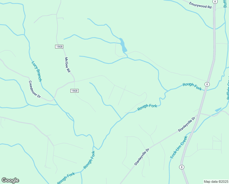 map of restaurants, bars, coffee shops, grocery stores, and more near 6210 Creedmoor Court in Rural Hall