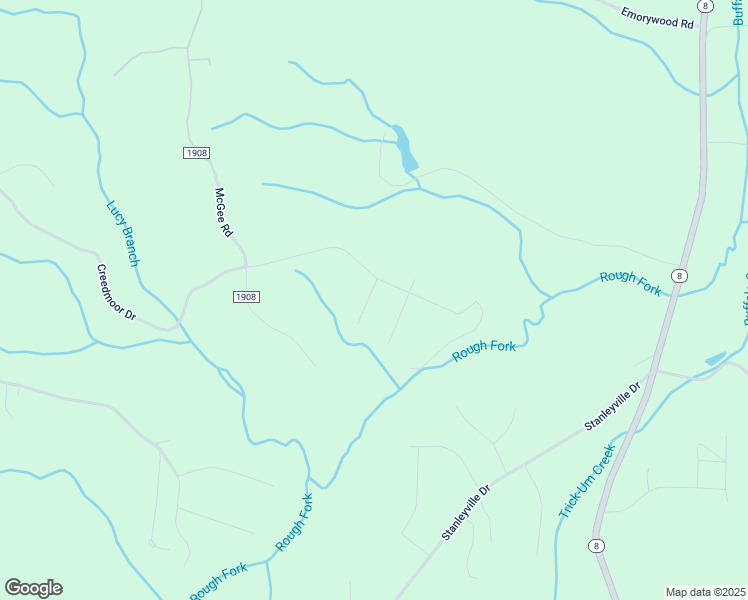 map of restaurants, bars, coffee shops, grocery stores, and more near 6210 Creedmoor Court in Rural Hall