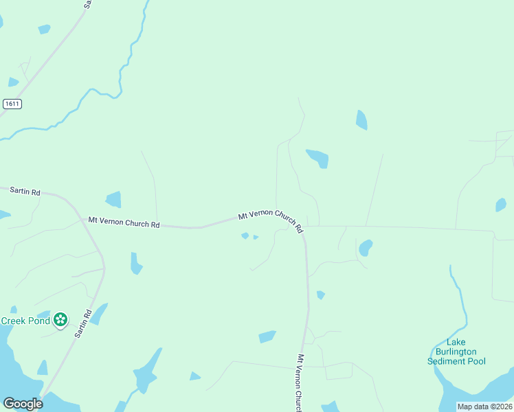 map of restaurants, bars, coffee shops, grocery stores, and more near 5465 Mount Vernon Church Road in Burlington