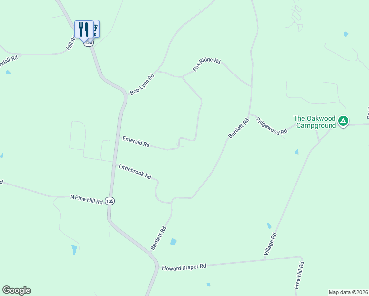 map of restaurants, bars, coffee shops, grocery stores, and more near 4803 Emerald Road in Cookeville