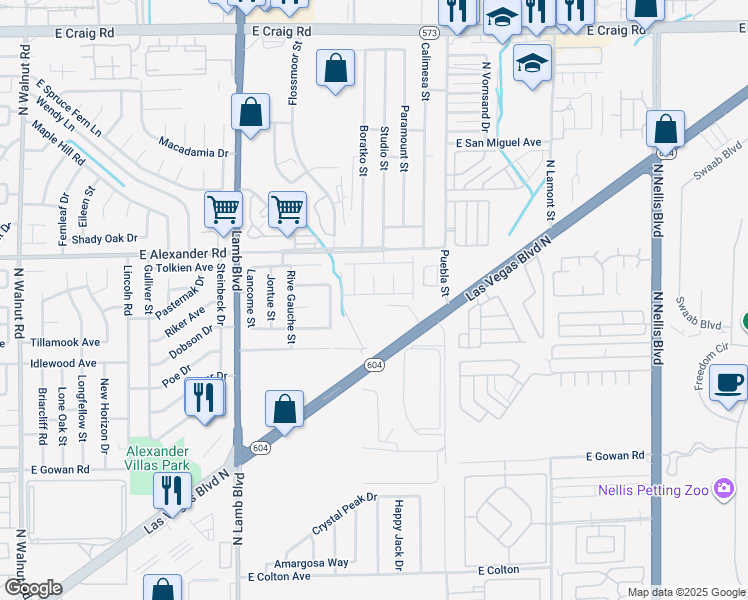 map of restaurants, bars, coffee shops, grocery stores, and more near 4575 Chanted Heart Avenue in Las Vegas