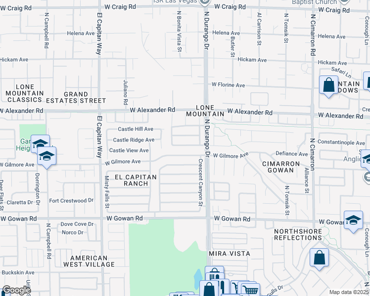 map of restaurants, bars, coffee shops, grocery stores, and more near 8549 Lost Gold Avenue in Las Vegas