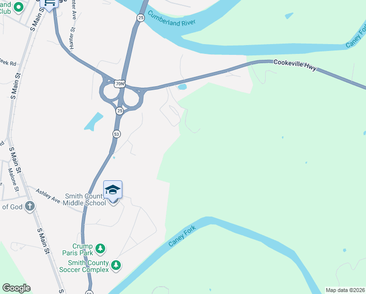 map of restaurants, bars, coffee shops, grocery stores, and more near 158 Langford Road in Carthage