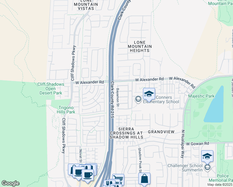 map of restaurants, bars, coffee shops, grocery stores, and more near 10468 Chrisman Avenue in Las Vegas