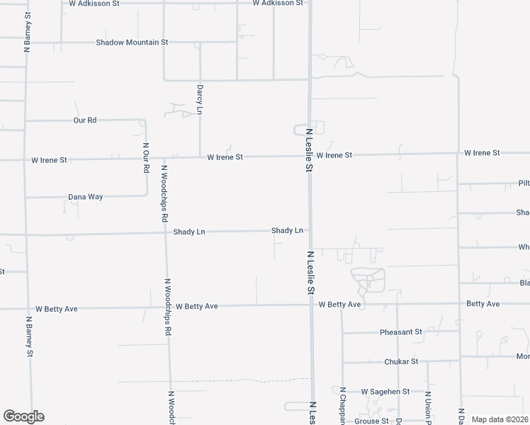 map of restaurants, bars, coffee shops, grocery stores, and more near West Shady Lane in Pahrump